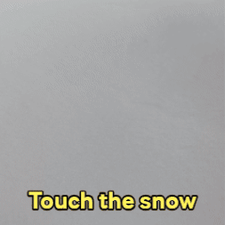 Touch the snow winter animation